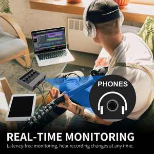 Interface audio USB XTUGA Q-16, qualité professionnelle, <span class=keywords><strong>carte</strong></span> <span class=keywords><strong>son</strong></span> de <span class=keywords><strong>studio</strong></span> d'enregistrement de haute qualité pour microphone filaire PC - Product Image 6