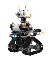 Cada C83002W Robot d'exploration Mars Z-BOT à double commande, blocs de construction de robot marcheur, ensemble de blocs de construction de robot avec lumières LED