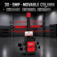 Alineador de Ruedas 3D Profesional GATmatic GA-600, Cámara de 5MP, Seguimiento Automático, Columna Móvil, Sistema de 4 Ruedas Móviles de 10-24 Pulgadas, Certificado CE