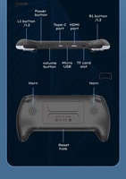 Consola de juegos portátil PROJECT X de 4,3 pulgadas compatible con 10000 controladores de juegos