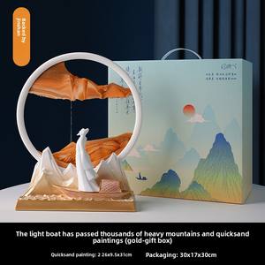 Tonfo créatif coulant sable Art ornement Durable verre artisanat pour <span class=keywords><strong>la</strong></span> maison entrée salon meuble TV armoire à vin noël - Product Image 6