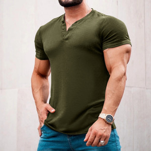 Camicia da <span class=keywords><strong>Uomo</strong></span> Stile Europeo e Americano, T-shirt Classica Elegante a 3 Bottoni, Manica Corta, Casual Estiva per <span class=keywords><strong>Uomo</strong></span> - Product Image 5