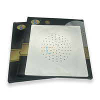 Feuilles de papier d'aluminium perforées de haute qualité, 150 mm carrés, de qualité alimentaire, à texture douce, pour chicha, tempérament dur, adaptées à l'utilisation de la chicha, OEM