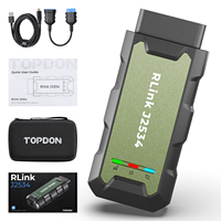 Herramienta de Programación Topdon Rlink J2534, Programador VCI Pass-Thru J2534, Herramientas de Diagnóstico, Escáner Automotriz, Actualizaciones Gratuitas de por Vida