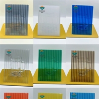 Panneaux de toiture en polycarbonate à double paroi creuse, résistants aux UV, durables et écologiques, pour usage commercial et résidentiel