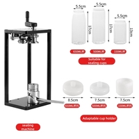 Machine de scellage manuelle jetable professionnelle pour canettes et bouteilles PET de 330 ml/500 ml pour boissons gazeuses et thé au lait – Vente en gros