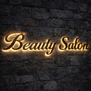 Enseigne lumineuse LED en métal 3D personnalisée pour les magasins de détail, les cafés, les boutiques de desserts, les salons de coiffure, les façades, les halls d'entrée - Product Image 2