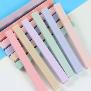 Stylos surligneurs de grande capacité, lot de 6, couleurs dégradées, marqueurs colorés pour étudiants, respectueux des yeux, essentiels pour l'école et le bureau - Product Image 1
