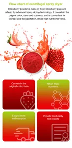 Naturkernkraut-Extraktpulver löslich köstlich lebensmittelqualität Erdbeerepulver Erdbeeren-Pfruchtpulver
