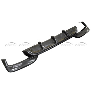 P Style Carbon Fiber Rear Bumper Lip Fin Spoiler Canards <b>Splitter</b> Diffuser for BMW M6 F06 F12 F13 640i 650i - Product Image 6