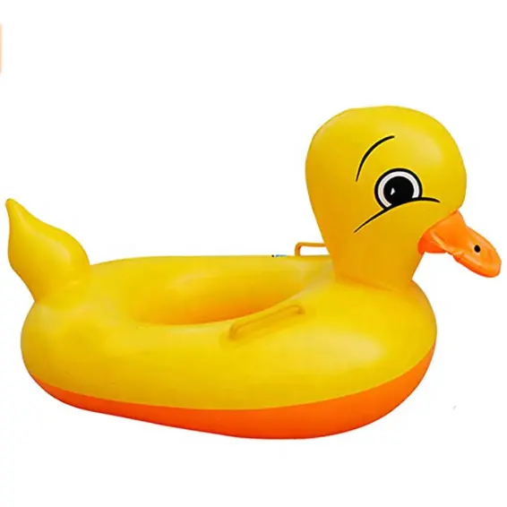 Canard gonflable en caoutchouc pour enfants, flotteurs de piscine, sièges de bateau, jouet de plage, siège de douche de bébé, jeux amusants