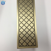 Poignée de porte en verre en aluminium métallique bronze antique