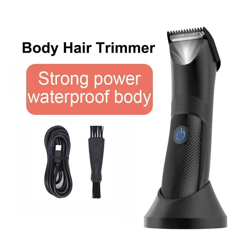 Perfect Electric Body Trimmer And Shaver For Men Groin Hair Clipper Beard Trimmer With LED Indicator Pubic Hair Shaver