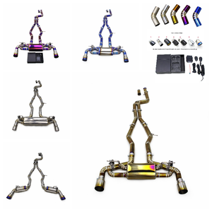 Tubo de Escape de 1.2MM para <span class=keywords><strong>Toyota</strong></span> <span class=keywords><strong>Supra</strong></span> GR A90/A91 <span class=keywords><strong>MK4</strong></span>/MK5 3.0T 2020-2023, Silenciador Catback Deportivo Valvetronic de Titanio Colorido - Product Image 1