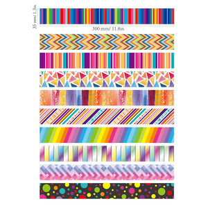 Adesivi Decorativi Pretagliati in Vinile Impermeabile, Colori Vivaci, Strisce Adesive Personalizzabili per Studenti e Adulti - Product Image 5