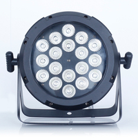 Projecteur LED PAR extérieur multicolore étanche IP65, 18x12W LED RGBWA 5-en-1