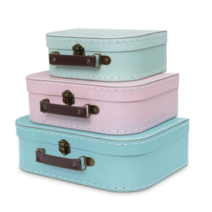 Design unico scatole per valigie in <span class=keywords><strong>cartone</strong></span> con finitura a punto a mano 3 set valigia regalo in <span class=keywords><strong>cartone</strong></span> - Product Image 5