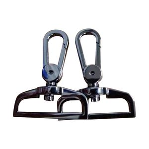 คาราบิเนอร์โลหะผสมสังกะสี หัวเข็มขัดหมุนได้ สำหรับพวงกุญแจ กระเป๋า อุปกรณ์ฮาร์ดแวร์ ทนทาน สไตล์ศิลปะสมัยใหม่ - Product Image 3