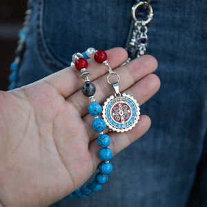 OEM/ODM özel Hip Hop disko topu boncuklu cüzdan zincir taklidi kot cep kemer erkekler kadınlar için - Product Image 2