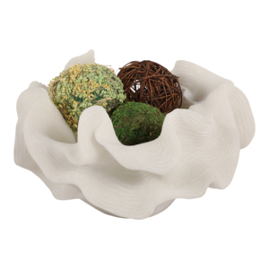 Ciotola scultorea in corallo con volantini per decorazione tavolino da caffè, centrotavola per casa in stile costiero, decorazione cucina - Product Image 2