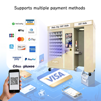 Distributeur automatique intelligent de vernis à ongles 3D avec écran tactile 21 pouces, imprimante artistique, couleurs personnalisables, options de paiement multiples, basé sur le cloud
