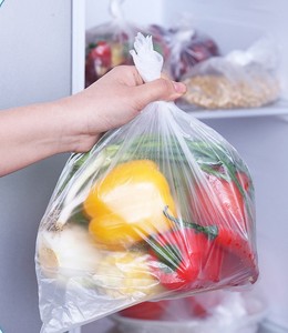 Sacs en rouleau de production d'usine sac à provisions en plastique PE-HD transparent sac de rangement sur rouleau commercial pour supermarché épiciers en gros - Product Image 2