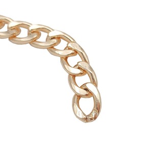 Chaîne en fer 2x8x11.5mm 800 plaquée argent et or, plate et robuste, pour remplacement de sangle de sac, bandoulière, sac à dos, accessoires DIY - Product Image 4