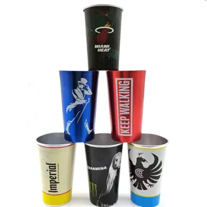 Recyclable उच्च गुणवत्ता एल्यूमीनियम बीयर कप कॉफी कप कस्टम लोगो/रंग/मुद्रण बीयर कप पोर्टेबल और टिकाऊ