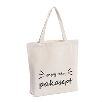 Vente en gros de sacs à provisions fourre-tout en toile blanche vintage recyclés de 12OZ avec logo personnalisé