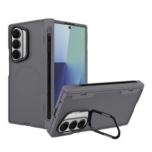 Vente directe Huanmin : Étui de téléphone pliable avec bouton à ressort, dos transparent, en matériau durable, design simple et résistant aux chutes - Product Image 5