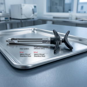 Seringues d'anesthésie de système de disque réutilisable confortable Instruments chirurgicaux dentaires d'acier inoxydable - Product Image 3