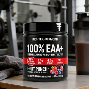 Fournisseur de poudre de complément alimentaire de santé, de marque privée OEM, complexe de vitamine B, <span class=keywords><strong>BCAA</strong></span>, <span class=keywords><strong>EAA</strong></span>, poudre de pré-entraînement - Product Image 6