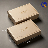 Boîtes en carton ondulé personnalisées avec logo doré, surface mate, papier de qualité supérieure, durables, pour robes