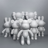 DIY Verseur Peinture Violent Bear Doll 75cm Fluid Bear Model Toy avec White Base Kit
