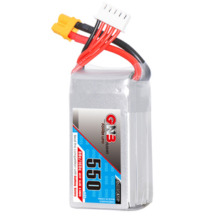 GNB5504S80A 4S 550mAh 14.8V 80C XT30 RC LiPo แบตเตอรี่ 300 รอบการใช้งาน FPV Brushless S 25C อุณหภูมิการทำงาน LiCoO2 แคโทด - Product Image 1