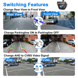 Pjauto AHD/Cvbs Có Thể Chuyển Đổi Tầm Nhìn Ban Đêm 360 Độ Có Thể Điều Chỉnh Ống Kính Xe Xếp Sao Lưu Cam Phía Trước Bên Phía Sau Xem Máy Ảnh Cho Xe Hơi - Product Image 5