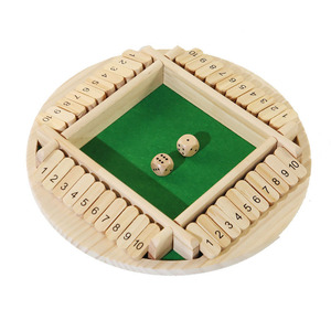 <span class=keywords><strong>Jeu</strong></span> de dés <span class=keywords><strong>en</strong></span> bois pour 4 joueurs |   <span class=keywords><strong>Jeu</strong></span> de société classique familial Shut the Box - Product Image 5