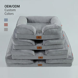 ספקים ספקים in בלתי ניתנת להריסה מלבנית אורטופדית מרגיע כלב מיטה ללעוס עמיד מיטה בגודל בינוני עם כרית סדין - Product Image 6