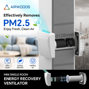 Ventilation décentralisée traversante les murs, récupération de chaleur, déshumidification, installation à petit trou, <span class=keywords><strong>VMC</strong></span> <span class=keywords><strong>pour</strong></span> les espaces de bureaux commerciaux - Product Image 1