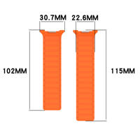 Bracelet de montre en silicone respirant pour hommes et femmes, 22 mm, pour Samsung Galaxy Watch 8, bracelet magnétique
