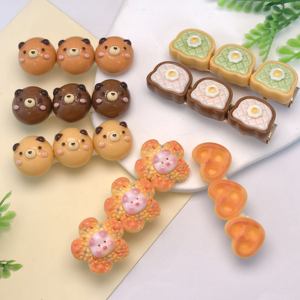 Nuevas y creativas pinzas para el cabello <span class=keywords><strong>de</strong></span> <span class=keywords><strong>pan</strong></span> <span class=keywords><strong>de</strong></span> dibujos animados, alfileres para la cabeza, Centro <span class=keywords><strong>de</strong></span> lazos para el cabello para niñas, accesorios <span class=keywords><strong>de</strong></span> decoración <span class=keywords><strong>de</strong></span> uso diario - Product Image 1