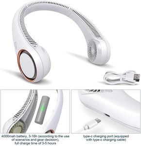 Nouveau Ventilateur de Cou Portable Sans Lames 2026, Rechargeable USB, Silencieux, pour Sport, Refroidisseur Personnel Portable, Mains Libres, Refroidissement à 360°, Idéal Cadeau - Product Image 3