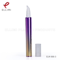 Tube cosmétique de lustre à lèvres de PE de 15 ml ABL avec l'applicateur en céramique d'astuce pour la crème d'oeil