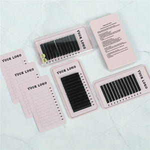 Neicha Volumen Extensiones de pestañas Hecho a mano Pelo sintético Grueso Dd Curl 0,03mm Etiqueta privada Bandeja de pestañas Negro natural 2 bandejas - Product Image 1