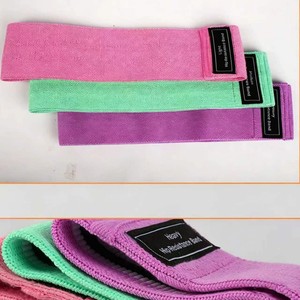 Bande de Résistance Élastique Épaisse pour Lifting des Fessiers, Fitness, Yoga, Pilates – Ensemble Rose, Vert, Violet - Product Image 2