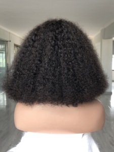<span class=keywords><strong>Perruque</strong></span> Lace Front Cheveux Indiens Vierge Remy Humains, Courte, Ondulée Effet Mouillé, Bob, Ondulation Naturelle, Lisse Crépu, Dentelle HD Transparente - Product Image 6