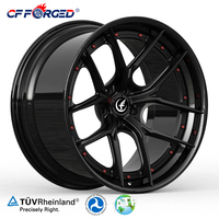 Velg CF FORGED 2-Piece Serat Karbon Hitam Multi-Spoke 20-21 Inch 5x130 25mm ET Universal Fitment Garansi 5 Tahun