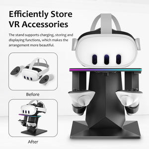 Base de carga al por mayor nueva de fábrica para Meta <span class=keywords><strong>Quest</strong></span> 3 para <span class=keywords><strong>Oculus</strong></span> <span class=keywords><strong>Quest</strong></span> 2/<span class=keywords><strong>Quest</strong></span> <span class=keywords><strong>Pro</strong></span> VR Stand Accesorios - Product Image 4