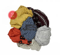 Chiffons industriels mélangés en coton 100% (vêtements usagés), modèle JES 02, sac de 10 kg, 25-55 cm, matériau doux pour essuyer l'huile et l'eau, vente en gros