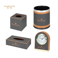 Porte-serviettes en cuir PU écologique pour hôtel, boîte à mouchoirs carrée, housse imperméable, articles de toilette 5 étoiles, logo personnalisé, luxueux